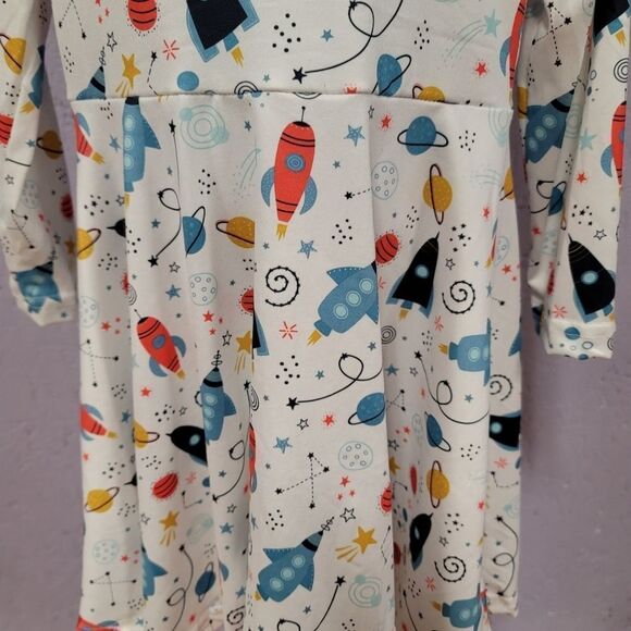 Pete and Lucy Rocketship Long Sleeve Dress - Picture 4 of 4